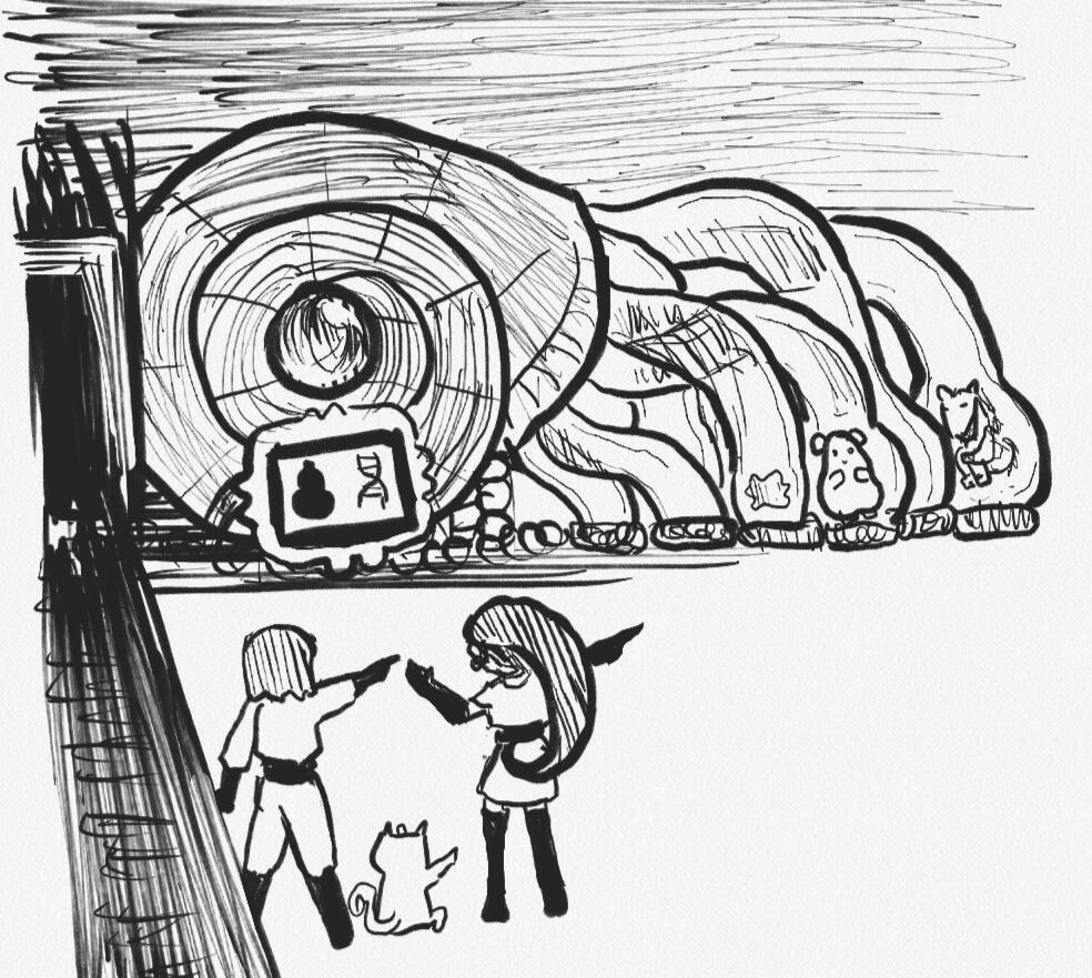 Origin A parody of a scene from a certain famous anime film