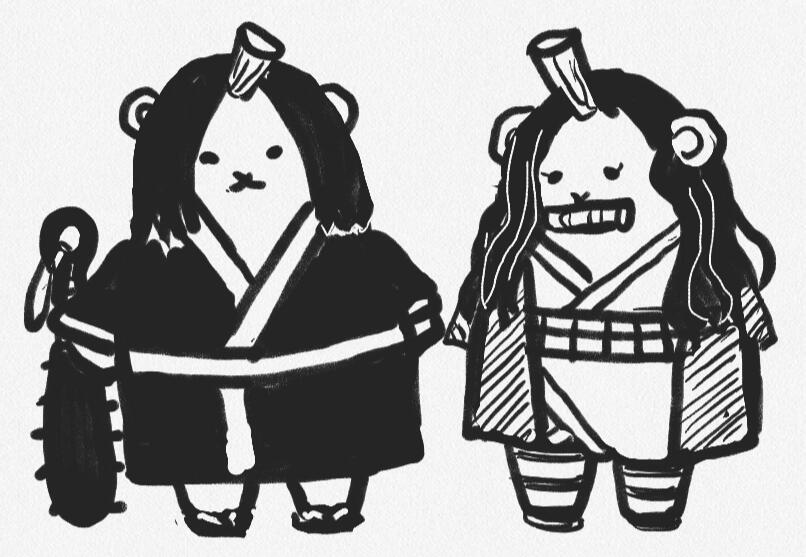 Demon Polpebear as two demon characters from two unrelated demon-themed animes