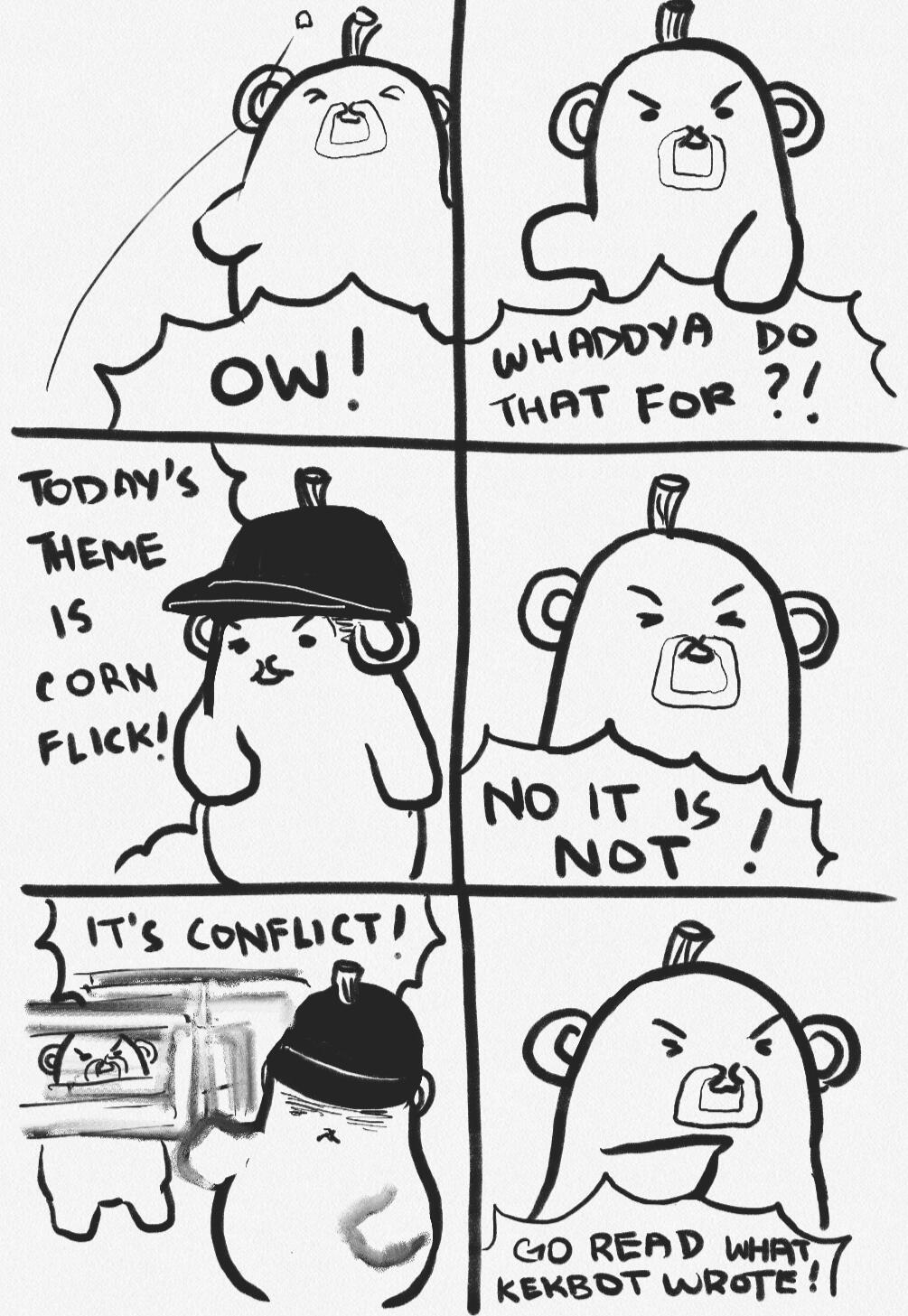 Conflict A comic in the style of a famous meme